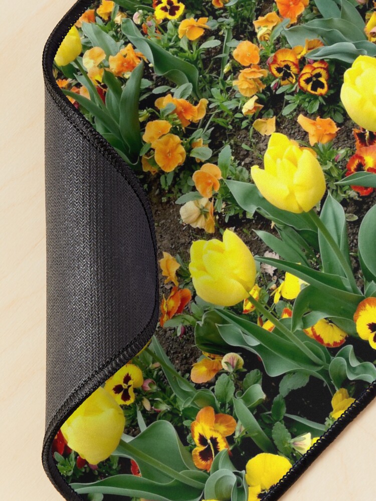 Alternate view of Ask me about my plants. Childhood flower garden, mixture of all colors, nature, relaxation Mouse Pad