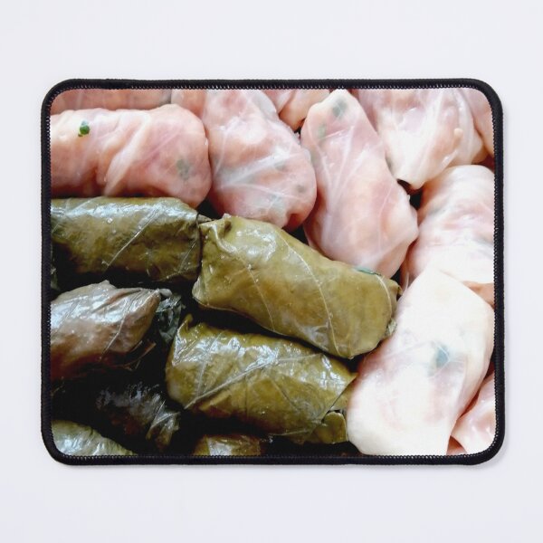 Romanian sarmale with vines and cabbage, traditional food, spring rolls Mouse Pad