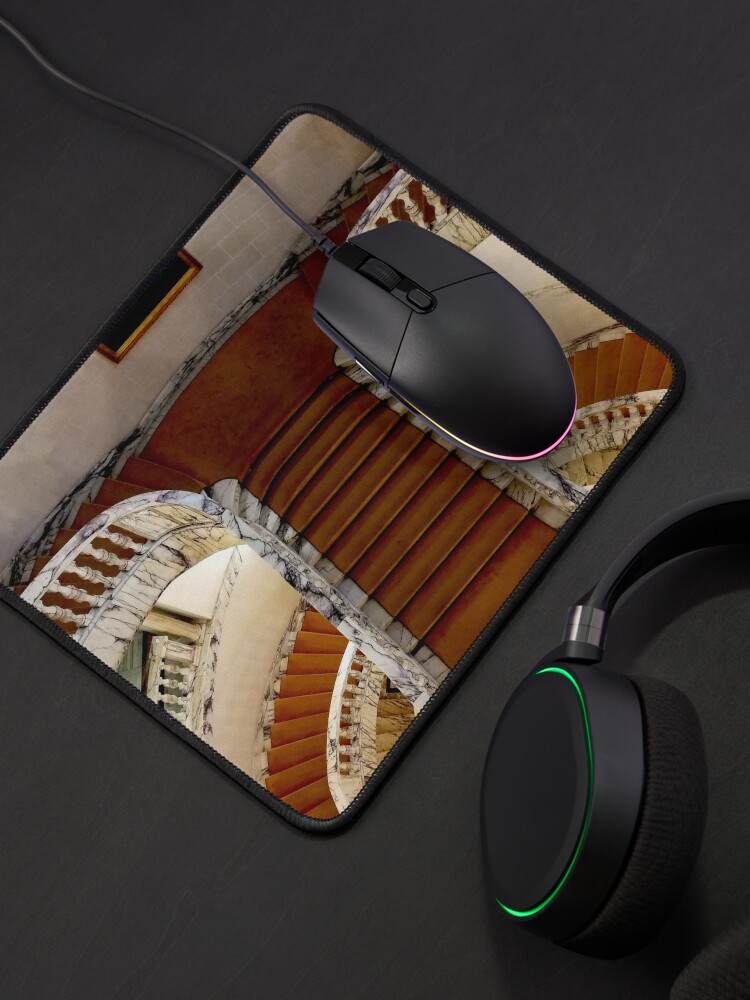 Alternate view of Very old circular staircase seen from above Mouse Pad