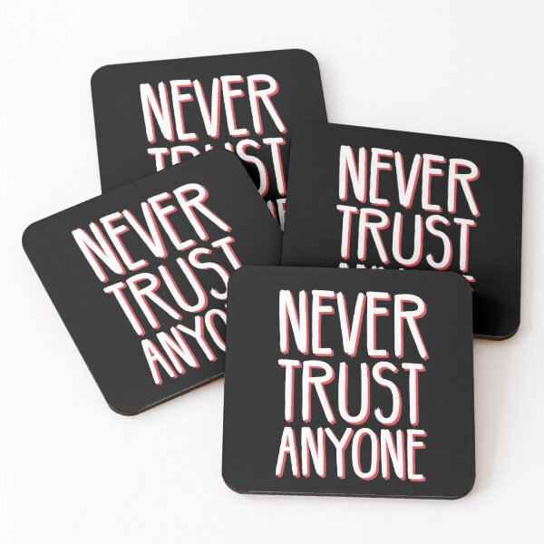 Item preview, Never Trust Anyone - Betrayal - A Beautful Distressed Typography Design designed and sold by crazycollective.