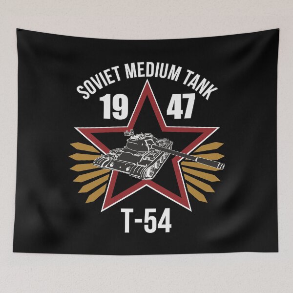 Item preview, T-54 Soviet Main Battle Tank Star Background Design designed and sold by FAawRay.