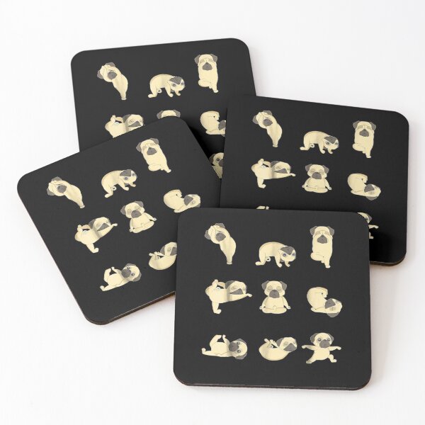 Item preview, Cute Pug Doing Yoga, funny designed and sold by BUniqueBSpecial.