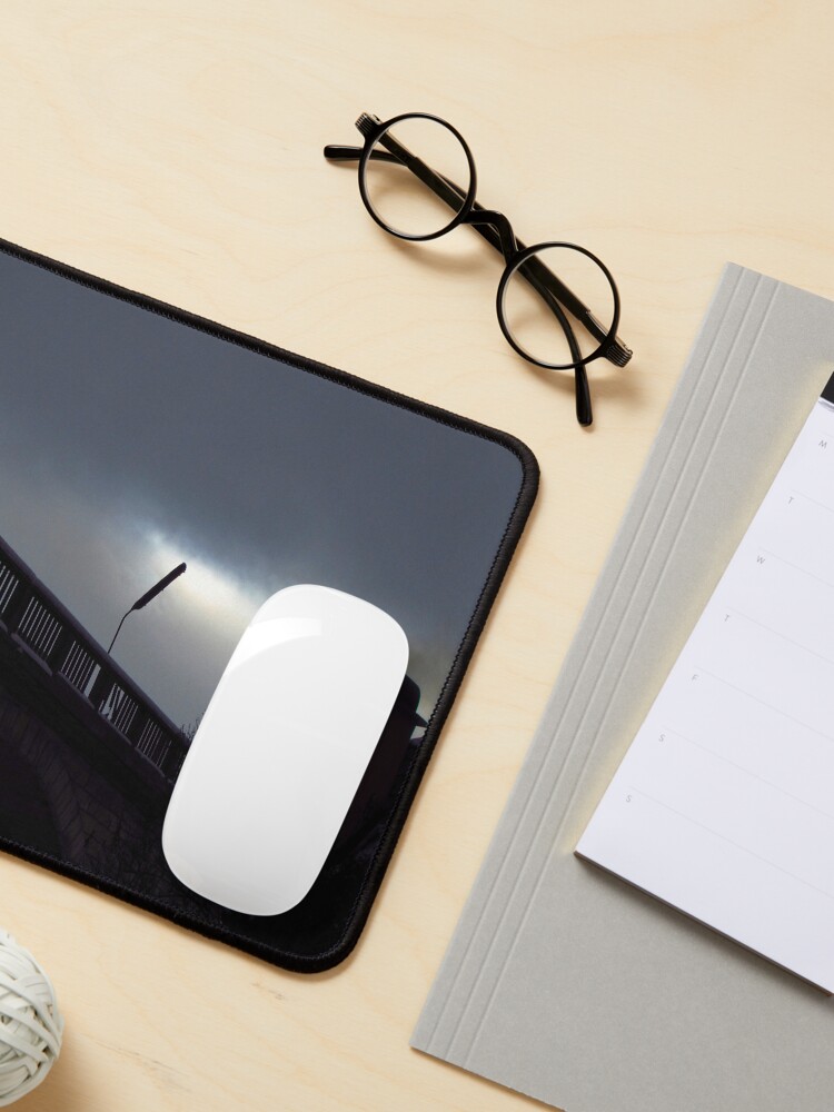 Alternate view of Light up my sky winter scene Mouse Pad