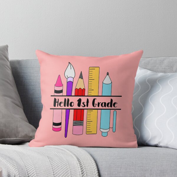 Item preview, hello 1st grade for the first day back to school  designed and sold by champagnemoment.