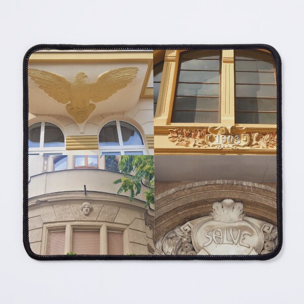 Item preview, Art Nouveau decoration details collage designed and sold by TalBright.