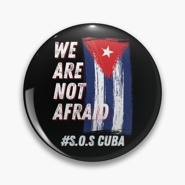 Item preview, We are not afraid S.O.S Cuba libre designed and sold by ConstantinoMD1.