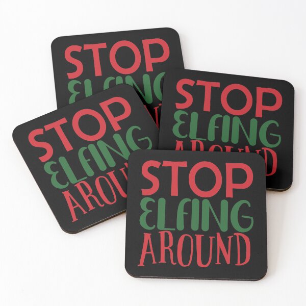 Item preview, Christmas Eve Merry Christmas Xmas- Stop Elfing Around designed and sold by HDPrinting.