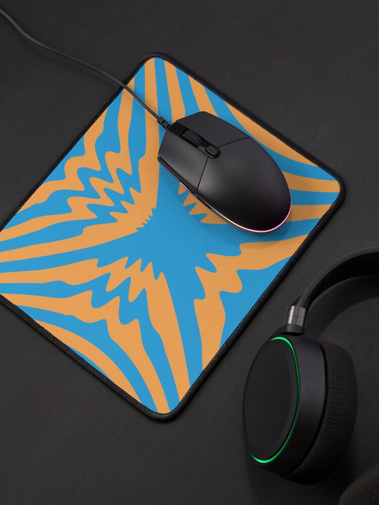 Alternate view of Tribal, zebra pattern Mouse Pad