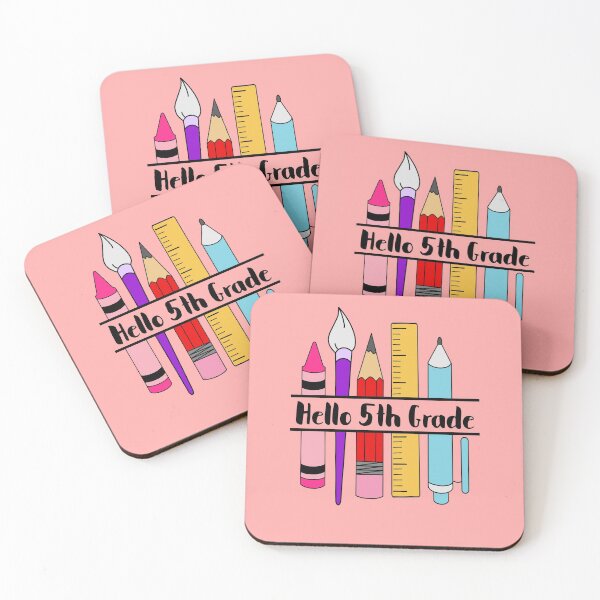 Item preview, hello 5th grade for the first day back to school  designed and sold by champagnemoment.