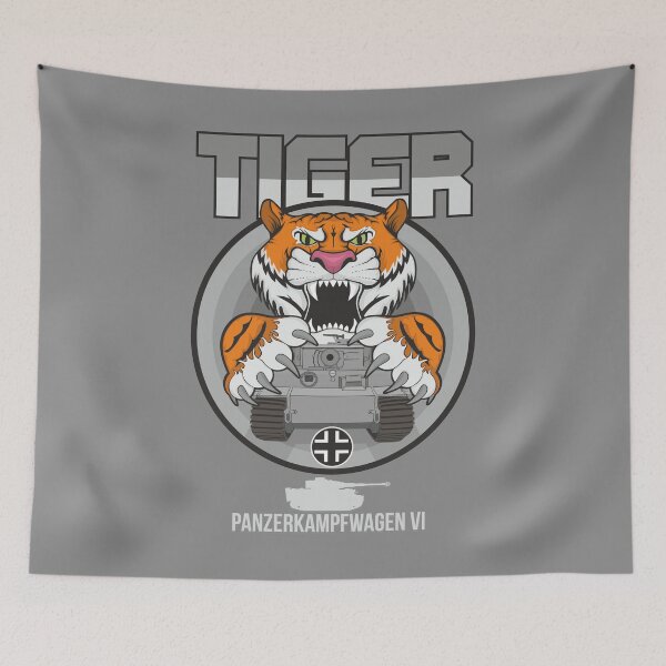 Item preview, Tiger Tank Front View with Real Tiger Claws and Face designed and sold by FAawRay.