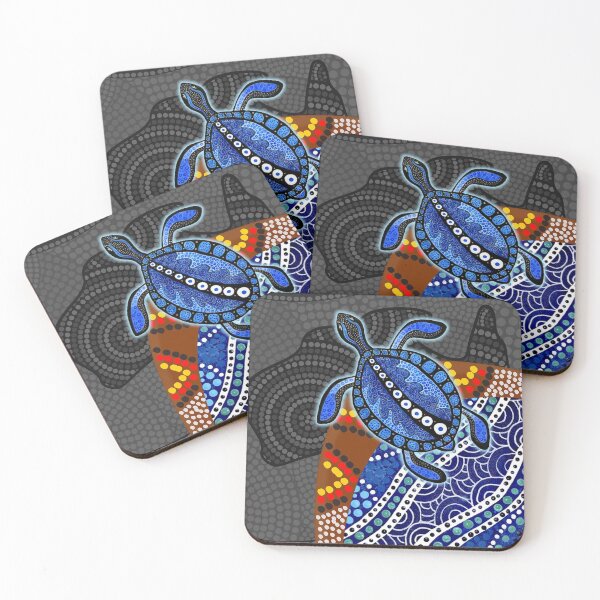 Item preview, Aboriginal Turtle Australia Map designed and sold by viet197.