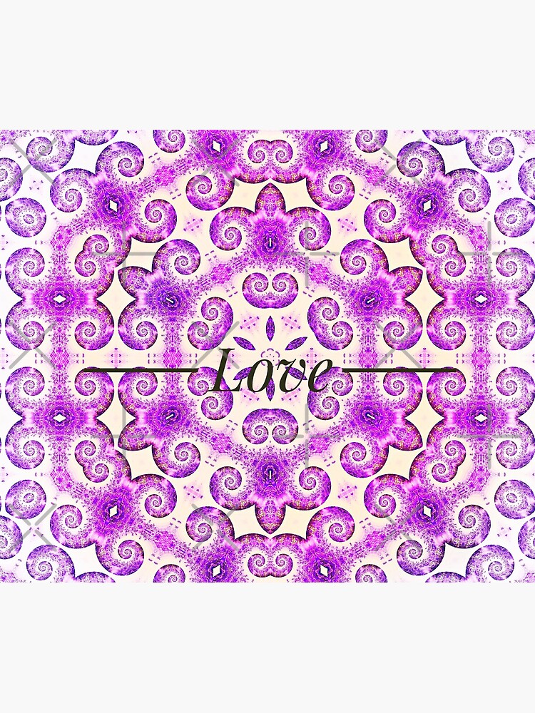 Lavender Love mandala design by CWartDesign