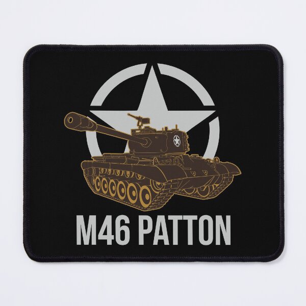 Item preview, M46 Patton US Army Tank Front View Star Background designed and sold by FAawRay.