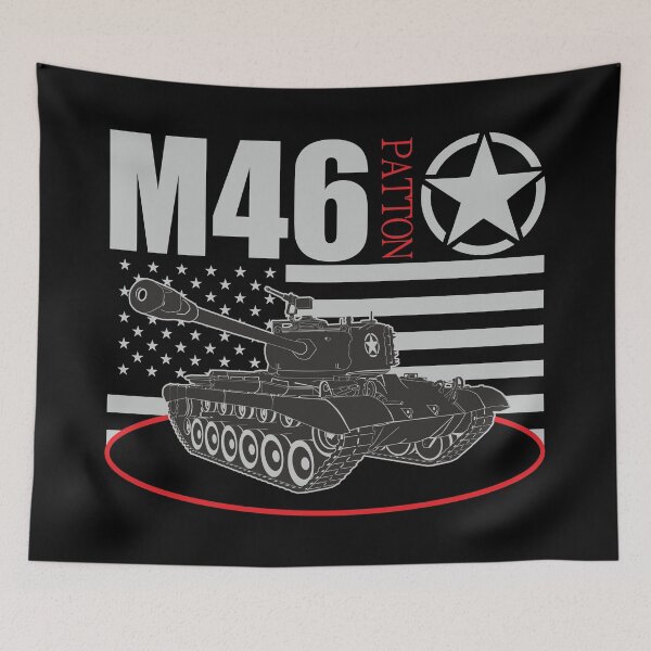 Item preview, M46 Patton American Tank USA Flag Stars Design designed and sold by FAawRay.