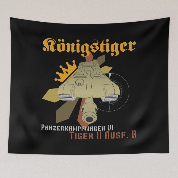 Artikelvorschau, Königstiger Royal Tiger Tank Frontansicht Design entworfen und verkauft von FAawRay.