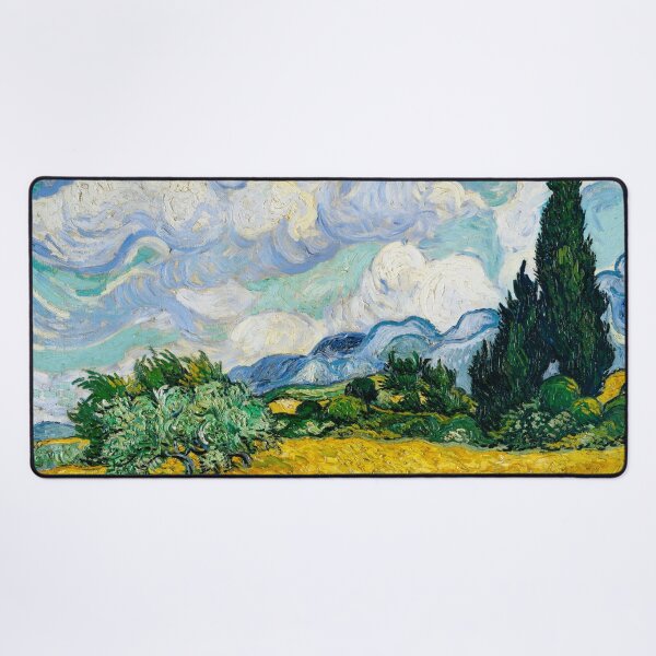 Item preview, Wheat Field with Cypresses (1889) by Vincent Van Gogh. designed and sold by DarioNelaj.