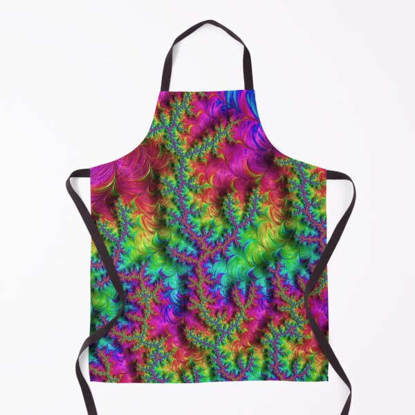Item preview, Vibrant Neon Rainbow Groovy Boho Hippie Branching Fractal Abstract Art designed and sold by Kaleiope Studio.