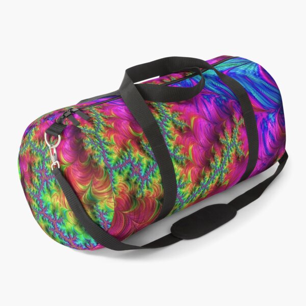 Item preview, Vibrant Neon Rainbow Groovy Boho Hippie Branching Fractal Abstract Art designed and sold by Kaleiope Studio.