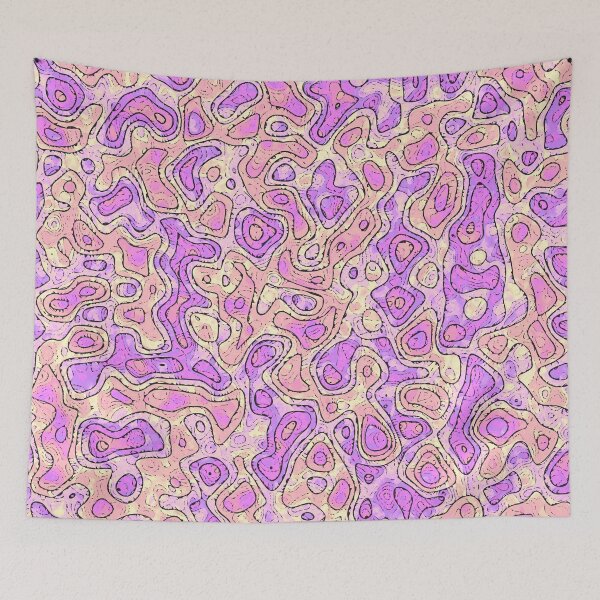 Item preview, Groovy Colorful Trippy Pastel Abstract Blobs 3 designed and sold by Kaleiope Studio.