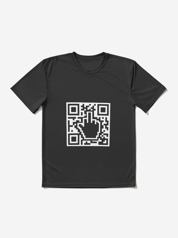 QR Code Middle Finger Green Pass - Scan Here qr-code-middle-finger-green-pass-scan-here-active-t-shirt-by-shirt-designs-redbubble