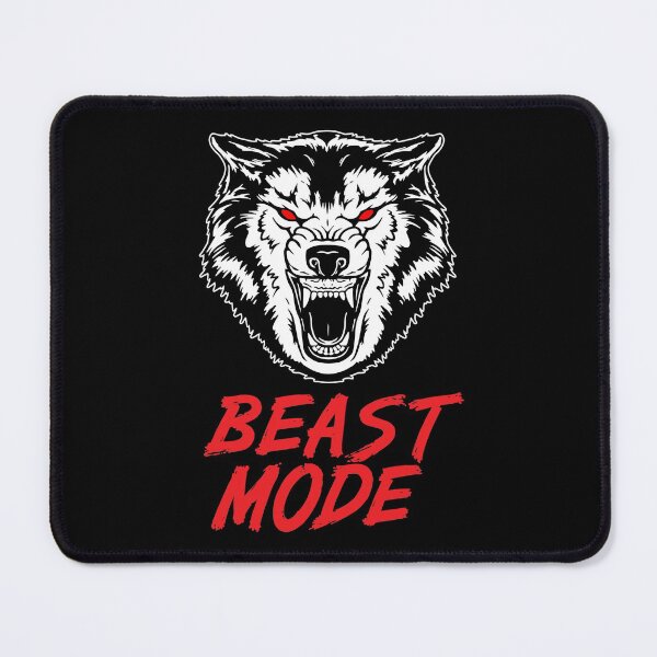 Item preview, Beast Mode Gym Fitness Wolf designed and sold by maniacfitness.