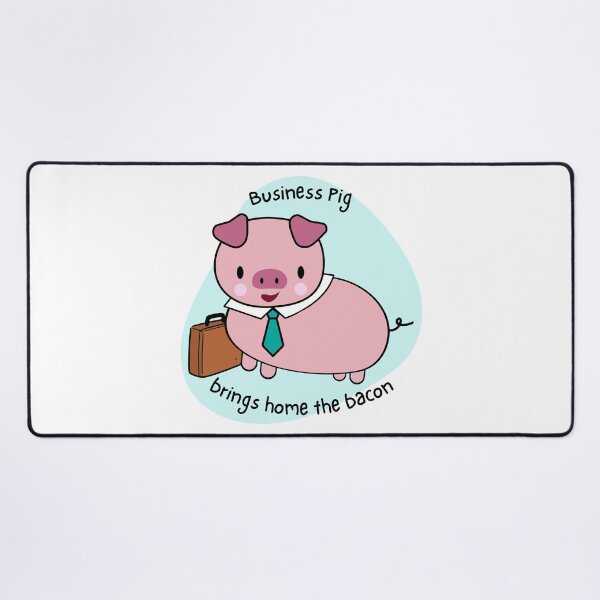 Item preview, Business Pig - Animal pun designed and sold by The Agreeable Raven.