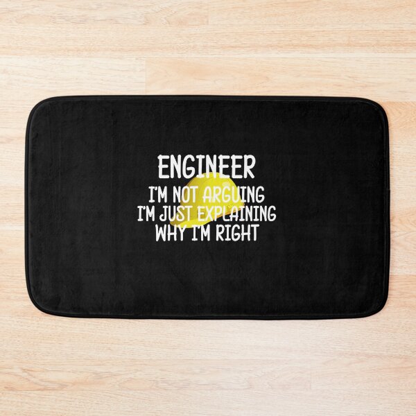 Item preview, Engineer funny saying with helmet design designed and sold by Onorato Bellgardt.