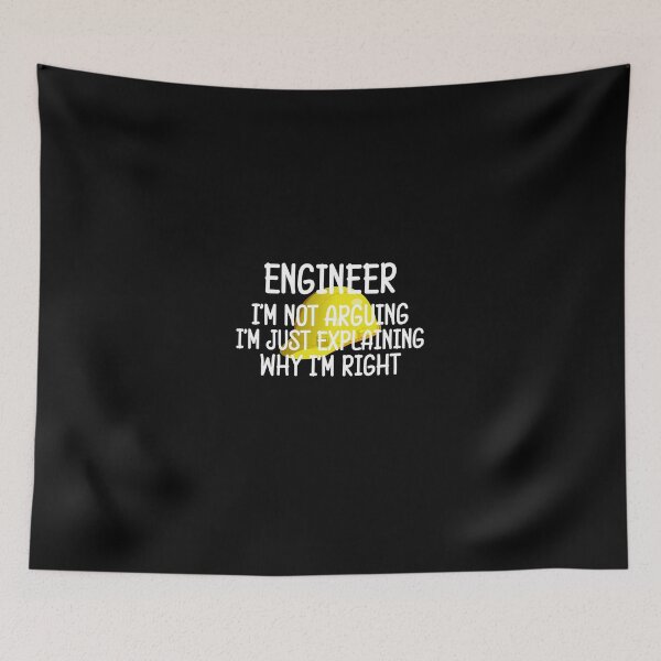 Item preview, Engineer funny saying with helmet design designed and sold by Onorato Bellgardt.