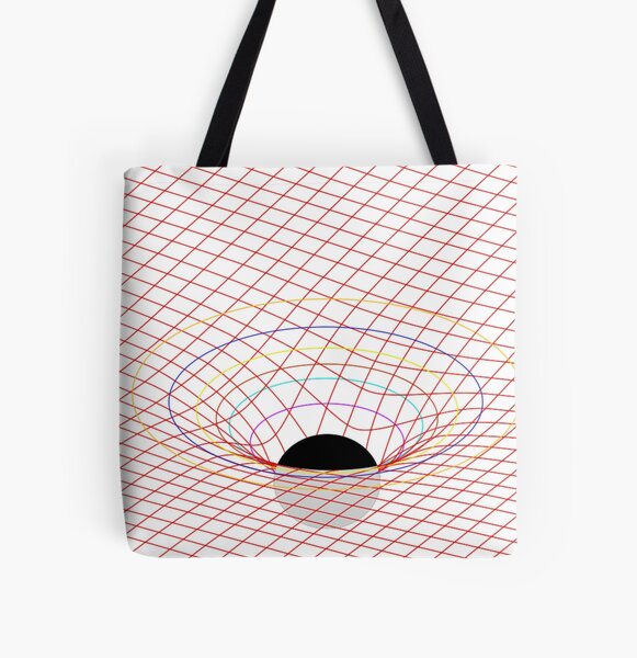 Induced Spacetime Curvature, General Relativity All Over Print Tote Bag