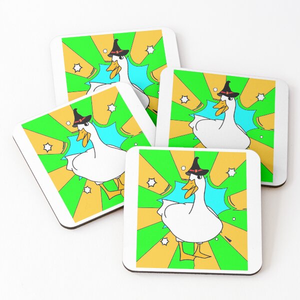 Item preview, Halloween Goose Witch Conjuring Up Duck designed and sold by flofin.