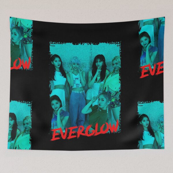 Item preview, Everglow Kpop Group Members Blue Korean Kpop RGB Color Design designed and sold by Piosenka Art.