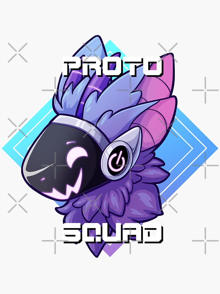 Protogen - Insert Batteries Here - Blue/Purple Sticker for Sale by  MillyD13