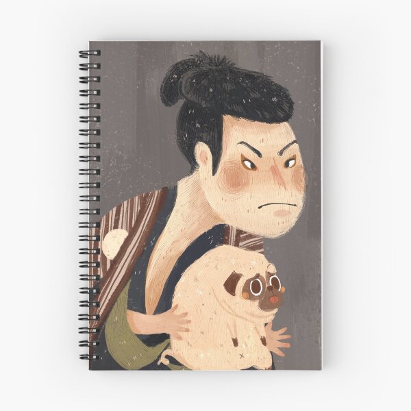 Artikelvorschau, Japanische klassische Malerei Ukiyo-e Sharaku Kabuki mit Mopshund entworfen und verkauft von lisasaputra.