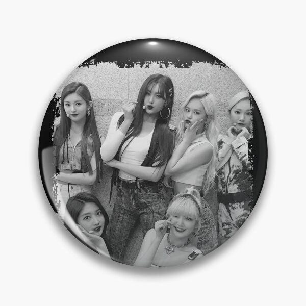 Item preview, Everglow Kpop Group Members Black and White Korean Kpop RGB Color Design designed and sold by Piosenka Art.