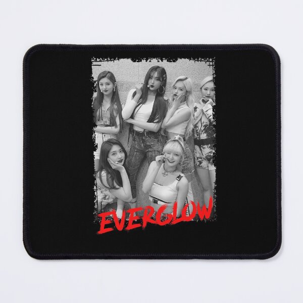 Item preview, Everglow Kpop Group Members Black and White Korean Kpop RGB Color Design designed and sold by Piosenka Art.