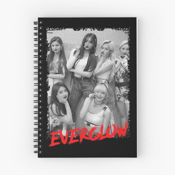 Item preview, Everglow Kpop Group Members Black and White Korean Kpop RGB Color Design designed and sold by Piosenka Art.