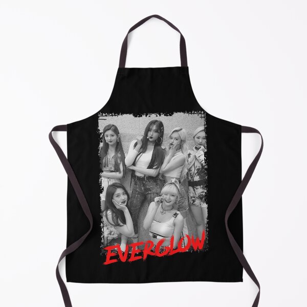 Item preview, Everglow Kpop Group Members Black and White Korean Kpop RGB Color Design designed and sold by Piosenka Art.