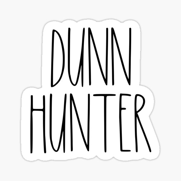 Pegatina «Pegatina Rae Dunn Dunn Hunter Pegatina» de StickaGram Redbubble