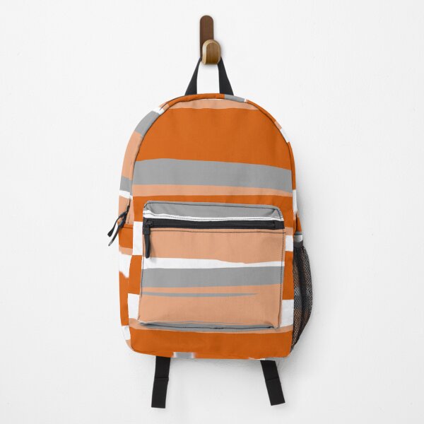 Artikelvorschau, Stripes Abstract, Orange and Grey entworfen und verkauft von meggydesigns.
