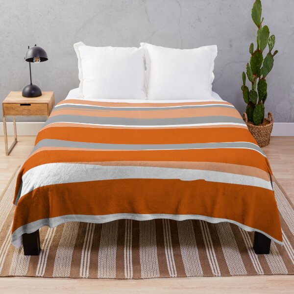 Artikelvorschau, Stripes Abstract, Orange and Grey entworfen und verkauft von meggydesigns.