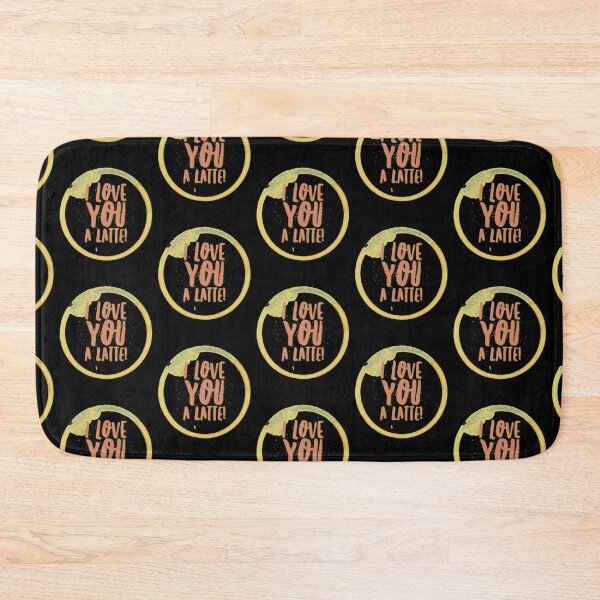 Item preview, Cute coffee lover quote. I love you a latte. Caffeine lover design.  designed and sold by efenem.