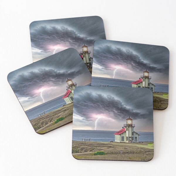 Item preview, California Coast Lighthouse as Storm Approaches designed and sold by Sailmates Reflections.
