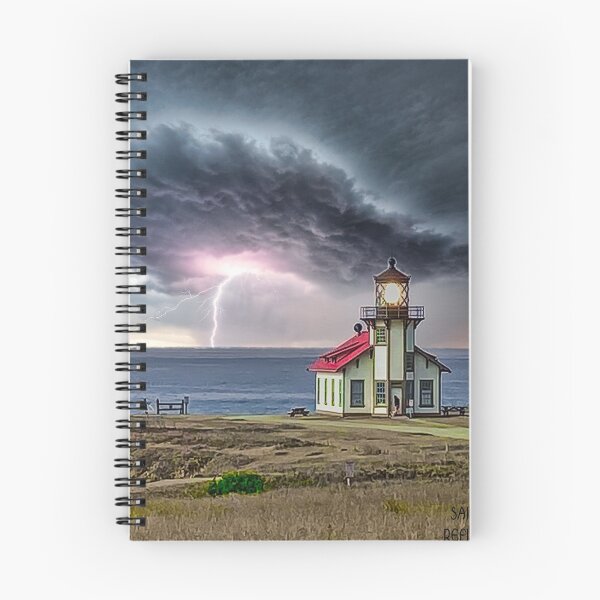 Item preview, California Coast Lighthouse as Storm Approaches designed and sold by Sailmates Reflections.
