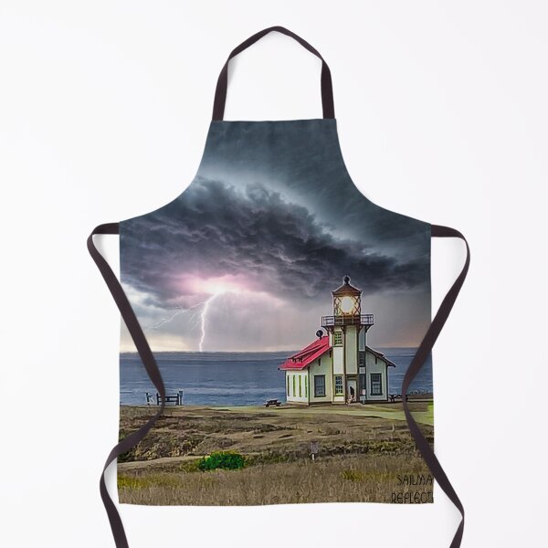 Item preview, California Coast Lighthouse as Storm Approaches designed and sold by Sailmates Reflections.