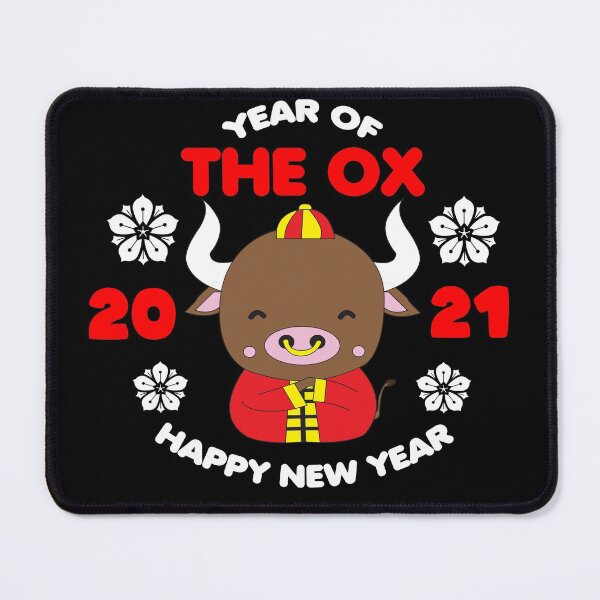 Item preview, Year Of The Ox 2021 Cute Kawaii Chinese New Year Animal designed and sold by YueHeng Creates ⭐⭐⭐⭐⭐.