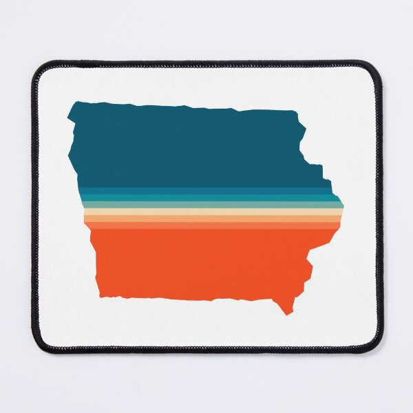 Item preview, Iowa State Retro Map designed and sold by Texterns.