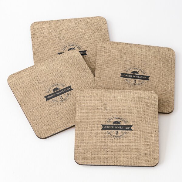 Item preview, Thanksgiving Dinner Invitation On Farmhouse Burlap designed and sold by LashCreations.