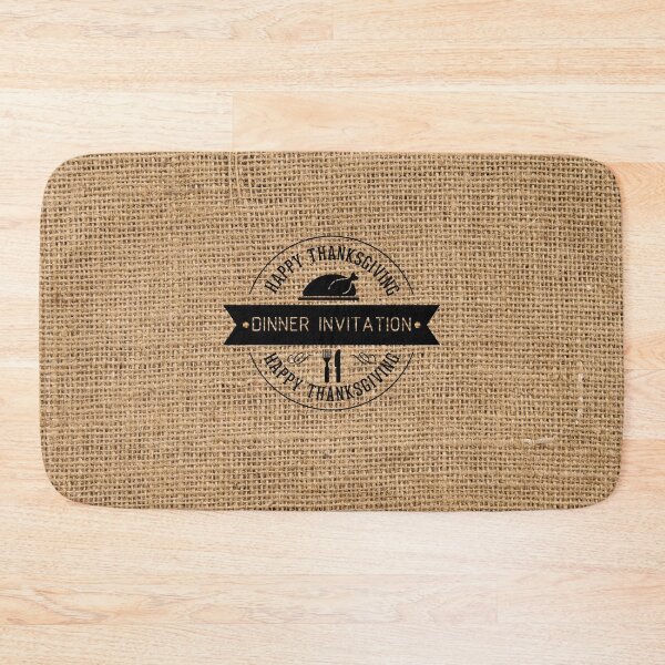 Item preview, Thanksgiving Dinner Invitation On Farmhouse Burlap designed and sold by LashCreations.