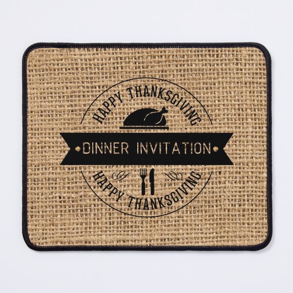 Item preview, Thanksgiving Dinner Invitation On Farmhouse Burlap designed and sold by LashCreations.