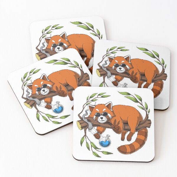 Item preview, Red Panda Hippie Stoner designed and sold by underheaven.